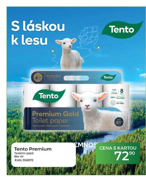 Tento Premium Toaletní papír 8ks 4V