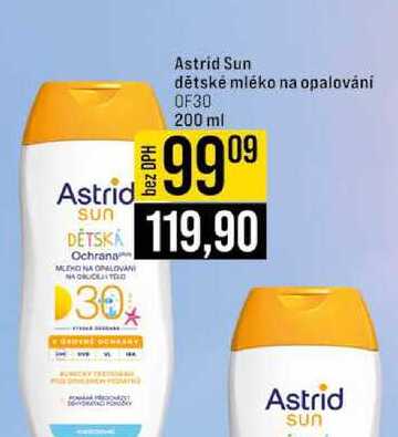 Astrid Sun dětské mléko na opalování OF30 200 ml