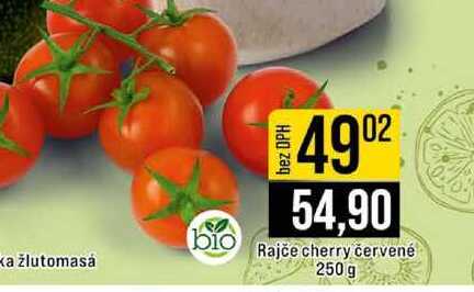 Rajče cherry červené 250 g 