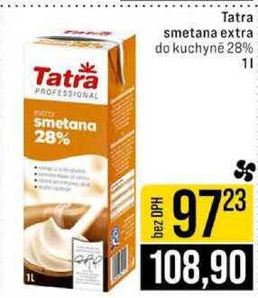 Tatra smetana extra do kuchyně 28% 1l