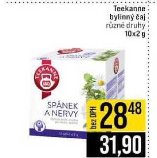 Teekanne bylinný čaj různé druhy 10x2g