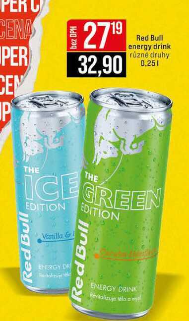 Red Bull energy drink různé druhy 0,25l