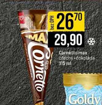 Cornetto max ořechy čokoláda 115 ml