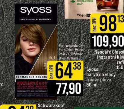 Syoss barva na vlasy tmavé plavá 50 ml