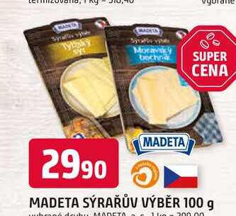 MADETA SÝRAŘŮV VÝBĚR 100 g