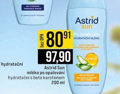 Astrid Sun mléko po opalování hydratačni s beta karotenem 200 ml