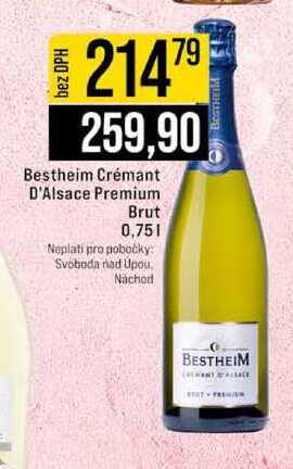 Bestheim Crémant D'Alsace Premium Brut 0,75l