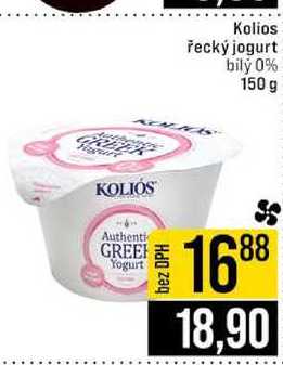 Kolios řecký jogurt bily 0% 150 g 