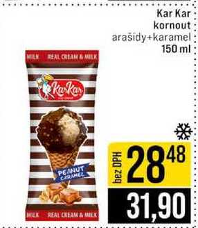 Kar Kar kornout arašidy+karamel 150 ml