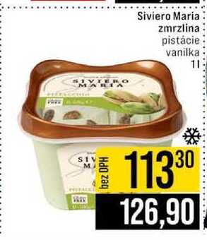 Siviero Maria zmrzlina pistácie vanilka 1l