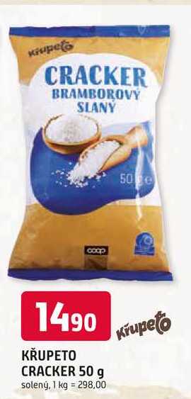 KŘUPETO CRACKER 50 g solený