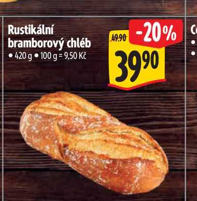 Rustikální bramborový chléb 420 g
