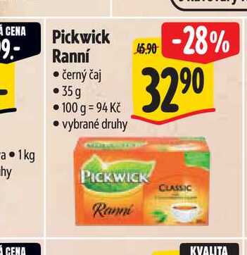 Pickwick Ranní černý čaj .35g