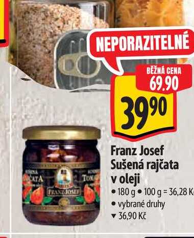 Franz Josef Sušená rajčata v oleji 180 g