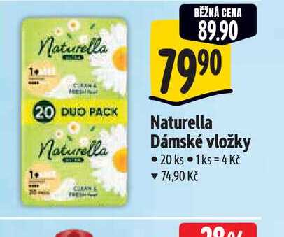 Naturella Dámské vložky 20 ks