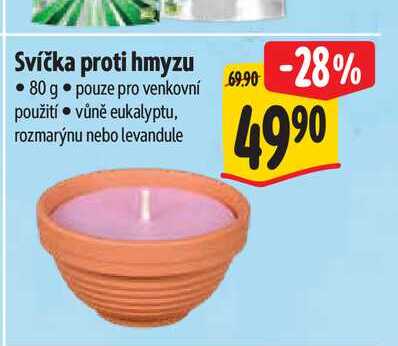 Svíčka proti hmyzu 80 g  