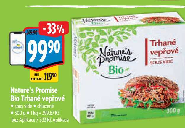 Nature's Promise Bio Trhané vepřové 300 g