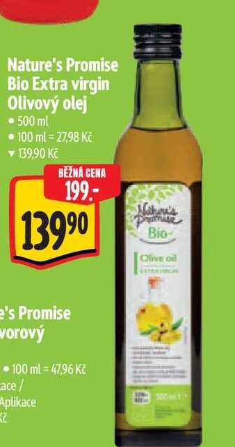 Nature's Promise Bio Extra virgin Olivový olej 500 ml