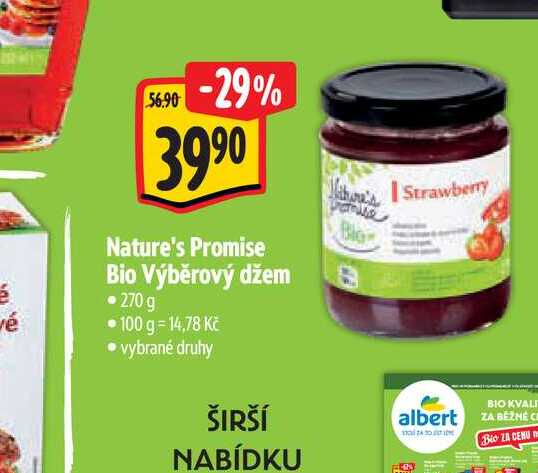 Nature's Promise Bio Výběrový džem 270 g