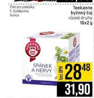 Teekanne bylinný čaj různé druhy 10x2 g