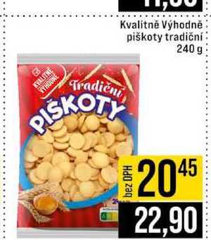 Kvalitně Výhodně piškoty tradiční 240 g