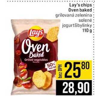 Lay's chips Oven baked grilovaná zelenina solené jogurt&bylinky 110 g