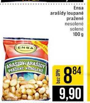 Ensa arašidy loupané pražené nesolené solené 100 g