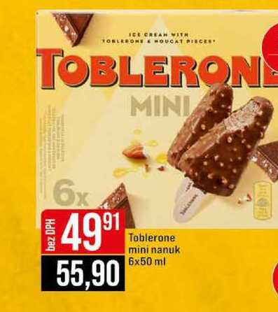 Toblerone mini nanuk 6x50 ml