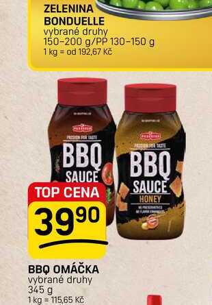BBQ OMÁČKA vybrané druhy 345 g