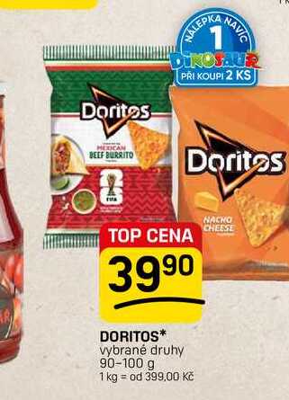 DORITOS* vybrané druhy 90-100 g