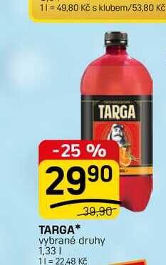 TARGA* vybrané druhy 1,33l