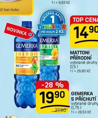 GEMERKA S PŘÍCHUTÍ vybrané druhy 0,75l