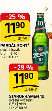 STAROPRAMEN 10 světlé výčepní 0,5l v akci