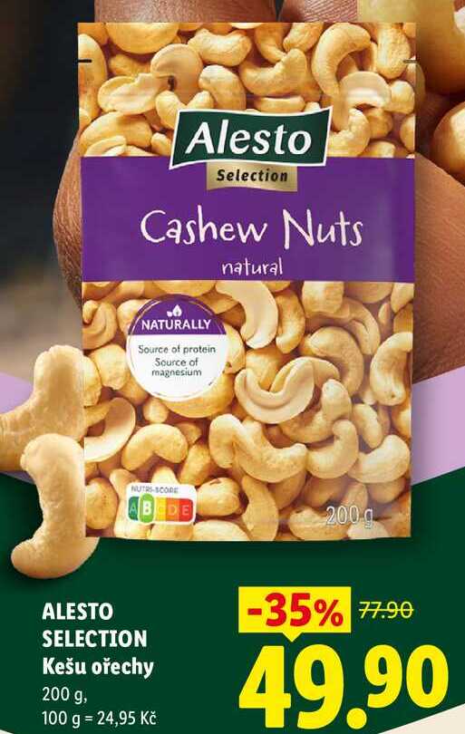 ALESTO SELECTION Kešu ořechy, 200 g