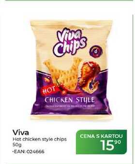 Viva Hot chicken style chips 50g