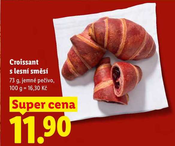 Croissant s lesní směsí, 73 g