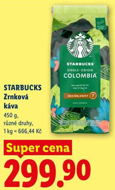 STARBUCKS Zrnková káva, 450 g