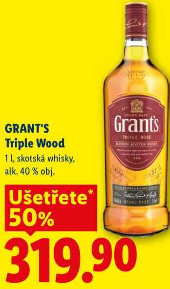 GRANT'S Triple Wood, 1 l