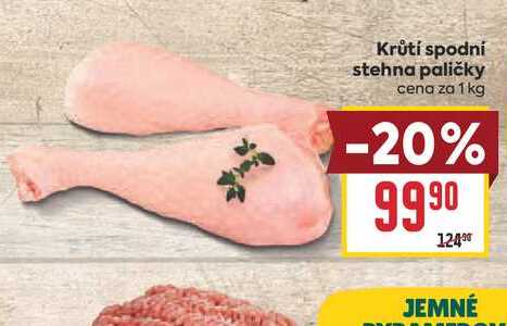 Krůtí spodní stehna paličky cena za 1 kg