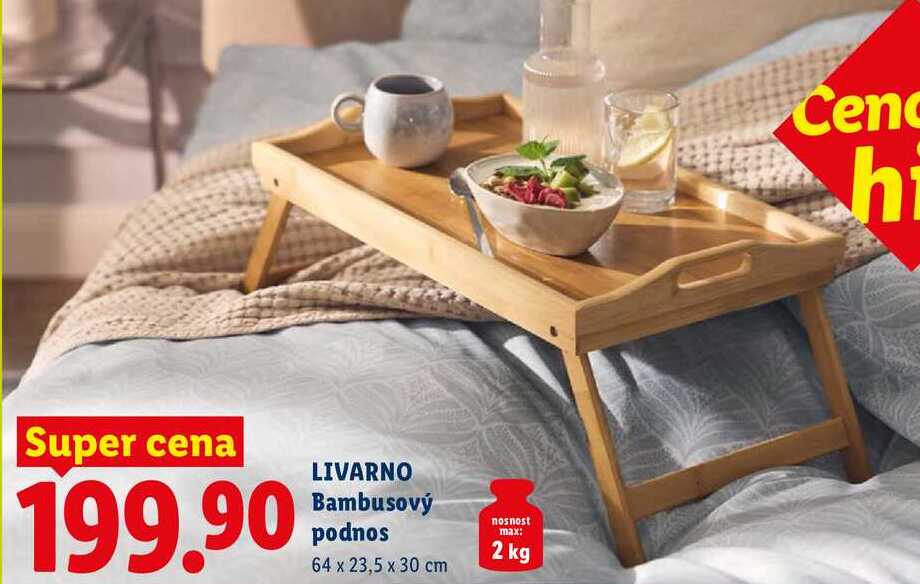LIVARNO Bambusový podnos