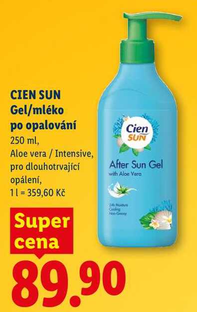 CIEN SUN Gel/mléko po opalování, 250 ml