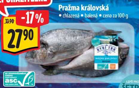 Pražma královská, cena za 100 g 