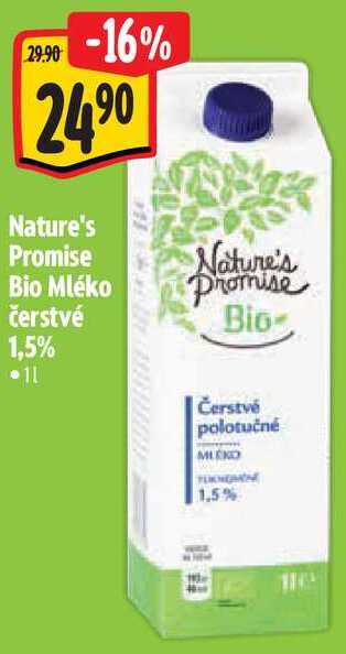 Nature's Promise Bio čerstvé 1,5%, 1 l
