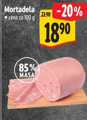Mortadela, cena za 100 g