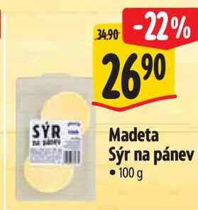 Madeta Sýr na pánev, 100 g