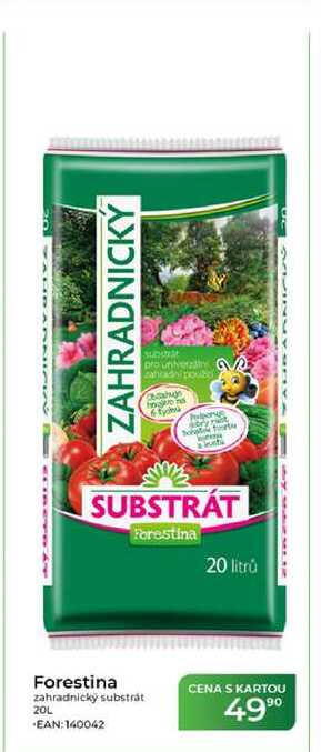 Forestina zahradnický substrát 20L