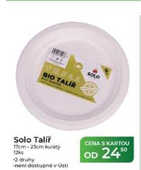 Solo Talíř 17cm-23cm kulatý