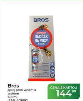 Bros sprej proti vosȧm a srsňům 400ml  