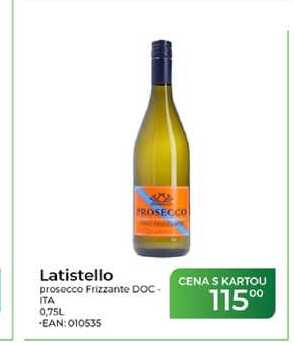 Latistello prosecco Frizzante DOC- ITA 0,75L