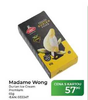 Madame Wong Durian Ice Cream Premium 65 g